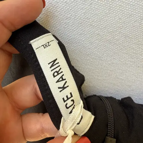 Grace Karin Womens Off Shoulder Stretchy Flared A Line Dress Black Plus Size 2XL