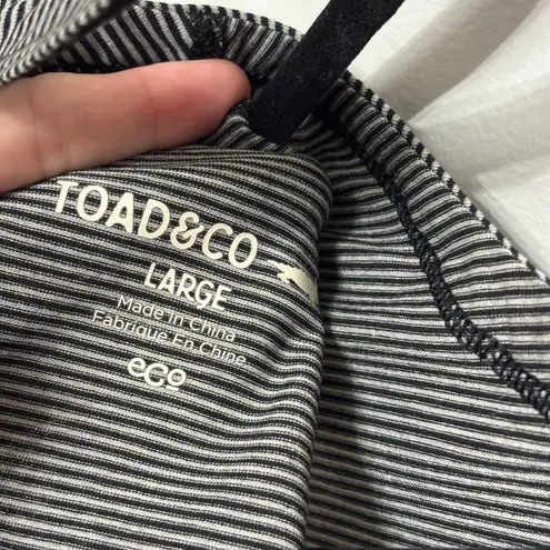 Toad & Co Swifty Breathe Dress in Gray Stripe