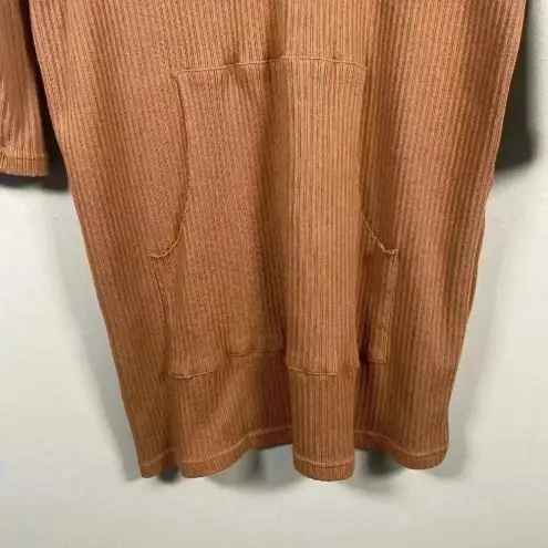 Free People FREE‎ PEOPLE Beach Phoenix Ribbed Mini Dress Size S Small Brown Coverup Vacation