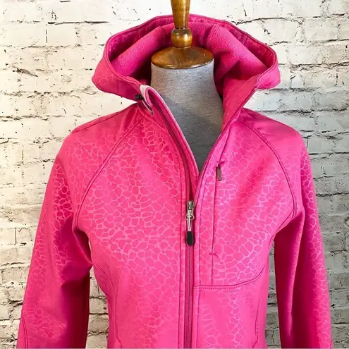 Kirkland Signature Kirkland Pink Soft Shell Fleece Lined Wind Resitant Hooded Full Zip Jacket Small - Image 2