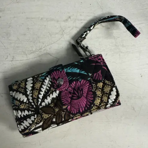 Vera Bradley  Canyon Road Canvas All-in-One Zip Around Wallet‎ Wristlet
