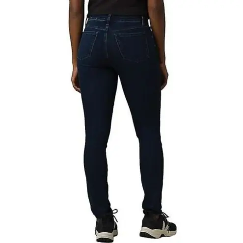 prAna Womens Jeans Deep Blue Sienna Mid Rise Skinny Stretch Denim Size 6/28