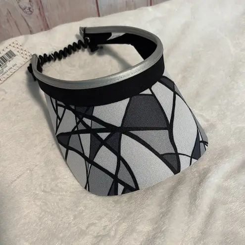 NWT Gloveit Onyx Geo Golf Sun Visor with Coil Lace Black