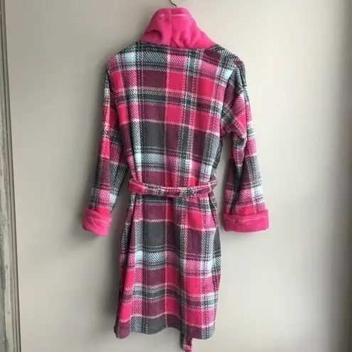 Ulta beauty plaid checks sleepwear robe‎ Black