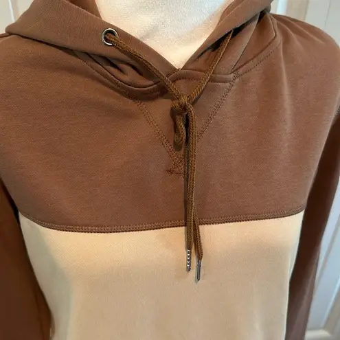 Wanna B  Small Neutral Color-block Hoodie NWT