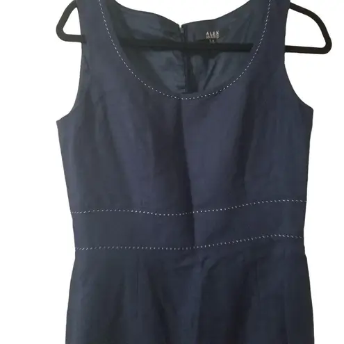 Alex Marie Navy 6 Sleeveless Lined Sheath Dress