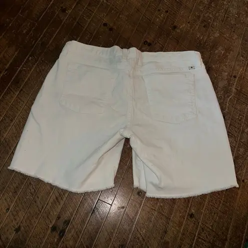 Lucky Brand  white Laguna 14/32 cutoff raw hem shorts