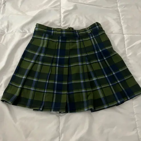 We Wore What plaid pleated tennis skort