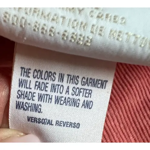 Tommy Hilfiger Tommy Jeans Vintage Blazer Womens Size XL Salmon Corduroy Button Up Y2K Retro