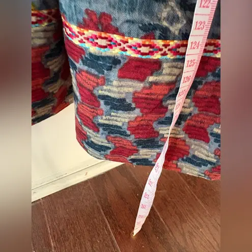 Soft Surroundings San Remo Embroidered Maxi Dress in Vintage Blue Size 10