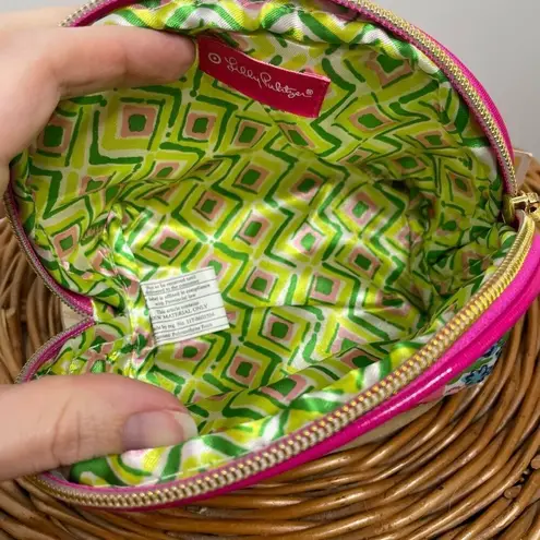 Lilly Pulitzer  for Target, Round‎ Top Travel Clutch Bag "Nosey Posie" Print, NEW thumbnail 4