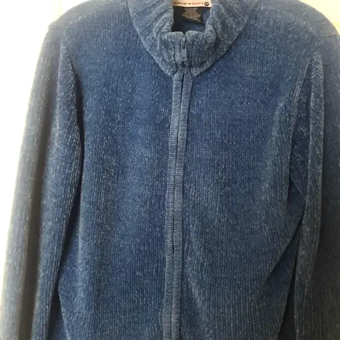 Vintage Long Sleeve ZipUp Sweater Blue M Size undefined