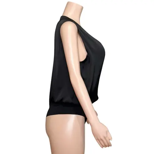 FAVORITE DAUGHTER Sleeveless Date Bodysuit, Black, Large Black