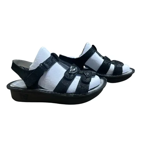 Alegria Kleo Special Serpent 38 Size 8/8.5 Black Strap Women's