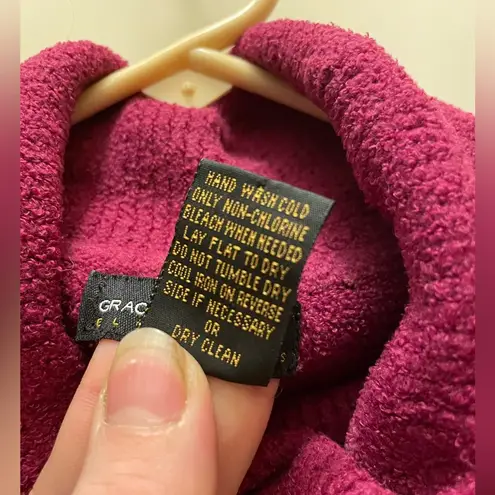 Grace Elements Women's Pink Turtleneck Sweater