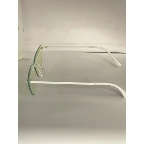 Womens Yellow Cat Eye Gothic Metal Rim Retro Design Sunglasses