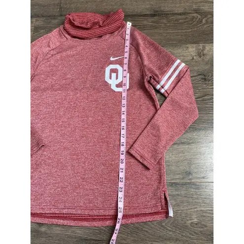 Nike EUC Womens  oklahoma boomer sooners OU cowl neck pullover size‎ S