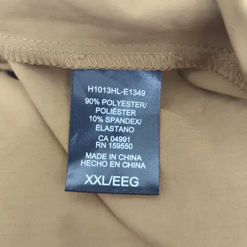 Hilary Radley NWT Women's Brown Drawstring Waist Mini Sleeveless Dress Size XXL