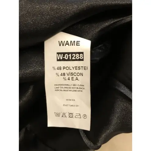 Wame Women Jacket 44 Academia Plaid Military Open Front Lined Contrasting Trim Size undefined