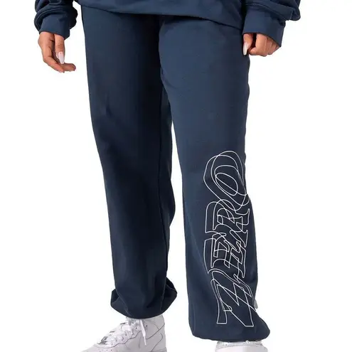 ✨The Mayfair Group It Costs Zero Dollars Graphic S/M Sweatpants✨ Blue