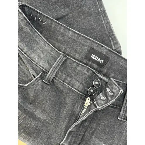 Hudson Women’s Jeans Collin 27 MIDRISE Bootcut Crop Black Denim