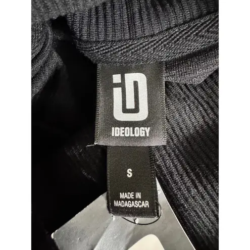 Ideology Women's Black Ribbed Funnel Neck Long Sleeve Pullover Top - Image 5