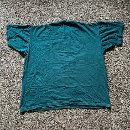 Vintage 90s Love is Love Rainbow Pride T Shirt 2XL Retro Green Size 2X