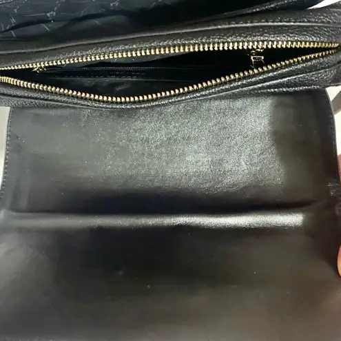 Real Simple Black Pebbled Shoulder Bag Crossbody Purse Bag Women's One Size