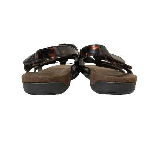 Vionic Womens Sandals Size 8 Amber Brown Pattern TVW1275