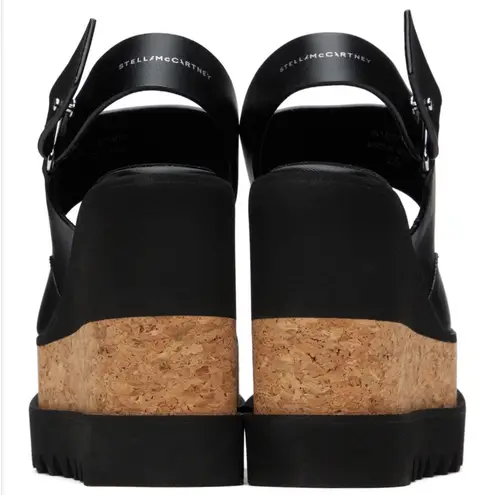 Stella McCartney NIB SneakelysePlatform Wedge Sandal Black Sz9.5 $795