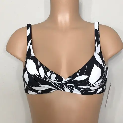 Anne cole  black & white floral bikini set. NWT