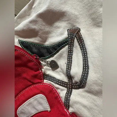 Luella for Target Red Cherry Canvas Bucket Bag - Image 4