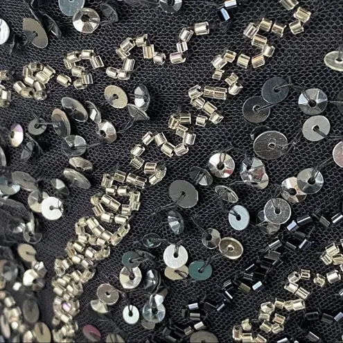 PISARRO NIGHTS Sequin & Bead Sleeveless Gown size 4