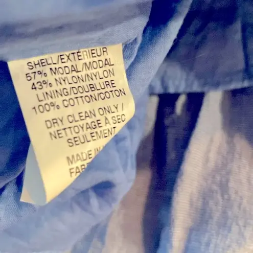 Shoshanna maxi dress blue tie front peep waist size 8