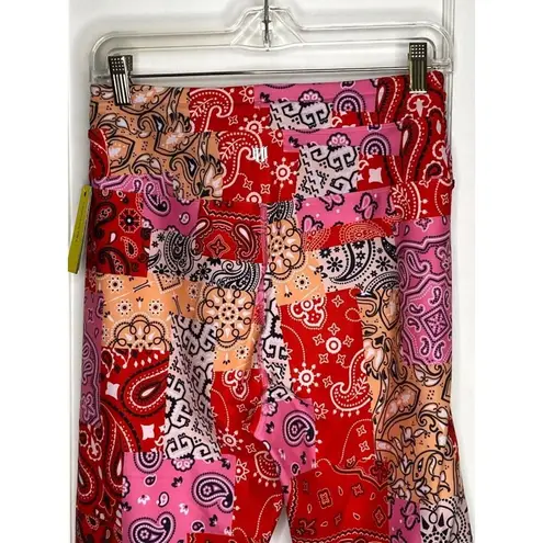 Eleven by Venus Williams Bandana Babe 7/8 Leggings MSRP $98 size large Red