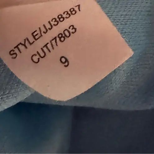 Julia Jordan Blue Twist Neck Midi Sheath Dress Size 14 New