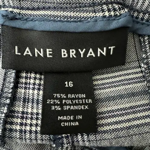 Lane Bryant  Plaid Black And White Pants Size 16