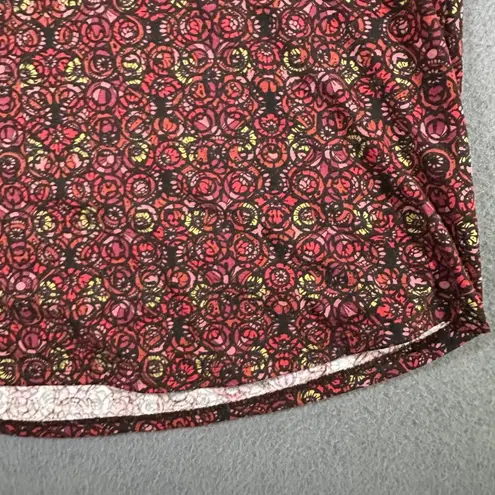 LuLaRoe  Randy Shirt‎ Womens Lrg Black Red Raglan Floral Baseball Tee Stretch Top