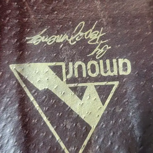 Amoura Papa Jimenez Mule Bootie Shoes Women 7.5 Brown Woven Slip On Pointed Toe