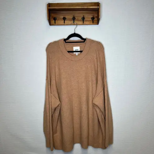 Aerie  Tan Knit Oversized Crewneck Sweater Pullover XXL
