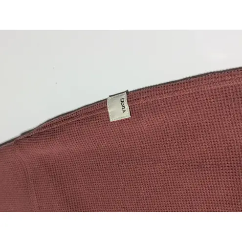 Vuori Bayview Thermal Leggings Rosewood Pink Waffle Knit Womens Small Pink Gym