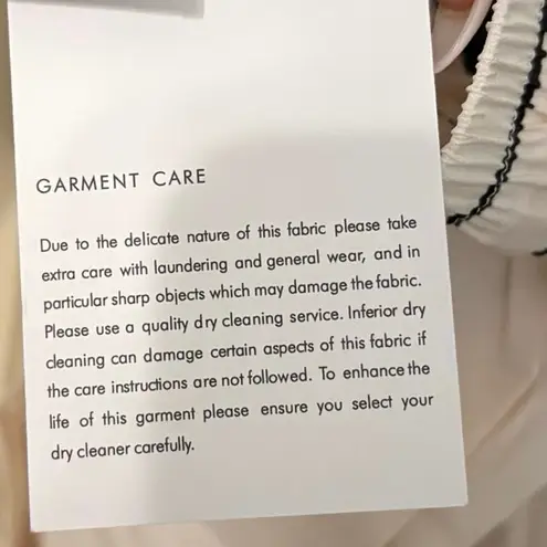 Zimmermann New Cream Black Draw Waist Silk Wide Leg Pants Trousers Size Small 1 - Image 11