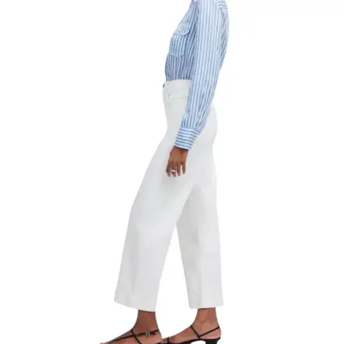 Madewell NWT  Tile White The Perfect Vintage Wide Leg Crop Jeans Size 28