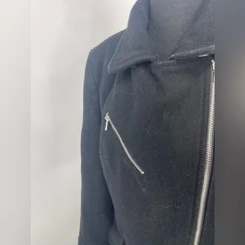 Mossino‎ pea coat blue and black womans size medium