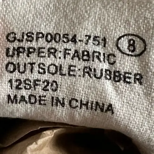 Gypsy Jazz Lavender Yellow Floral Ivory Sneaker Size 8