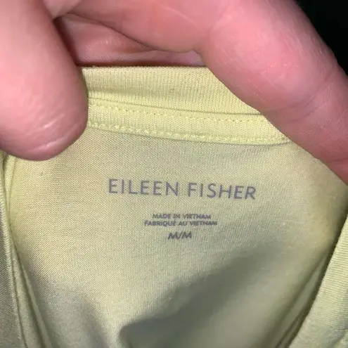 Eileen Fisher  yellow organic cotton M basic tee