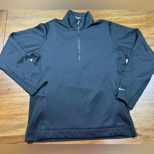 Nike  Women's Golf Tour Performance 1/4 Zip Pullover Size XL Black Jacket