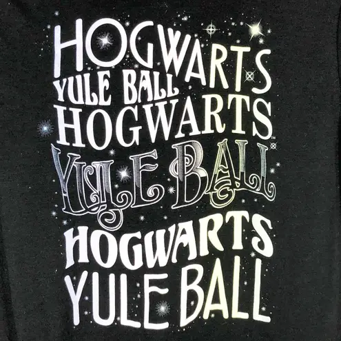 Harry Potter Large Graphic Tee Shirt Hogwarts Yule Ball Short Sleeve Black 756
