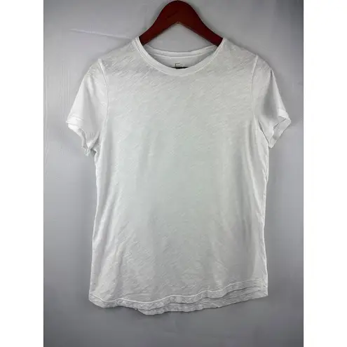 Felina Womens White Short Sleeve T-Shirt Medium