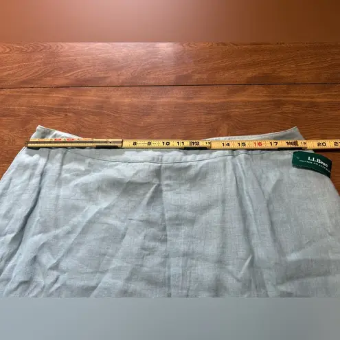 LL Bean 100% Linen Skirt Washable Vintage Modest Church Travel NWT Size 20